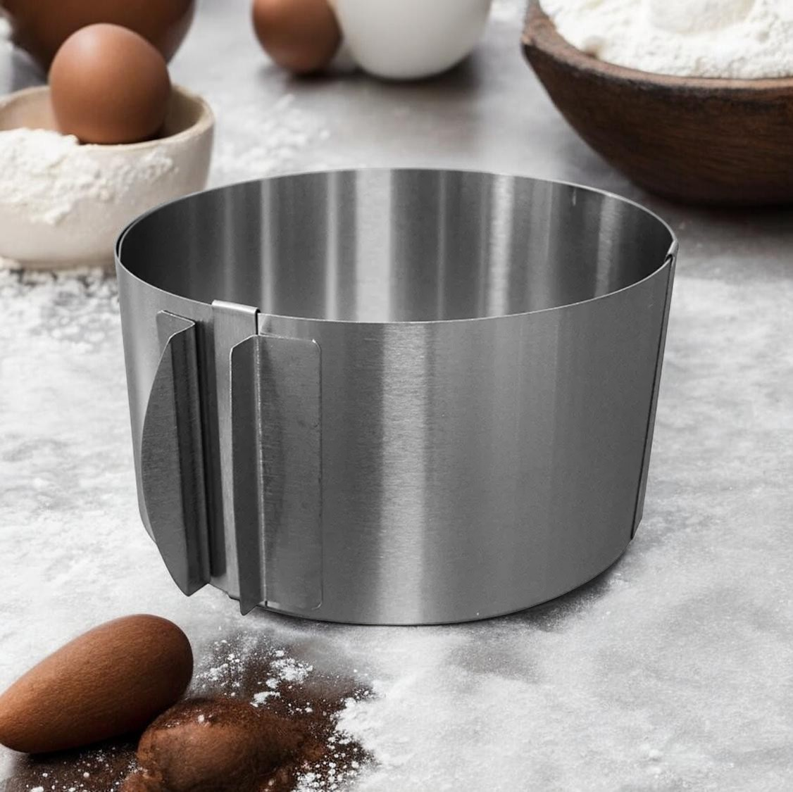 3'lü Set 2 Adet Pasta Kalıbı ve Hamur Kesici